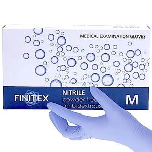 Nitrile Gloves Purple New Box of 100 Size Medium Powder Free Utility Disposable